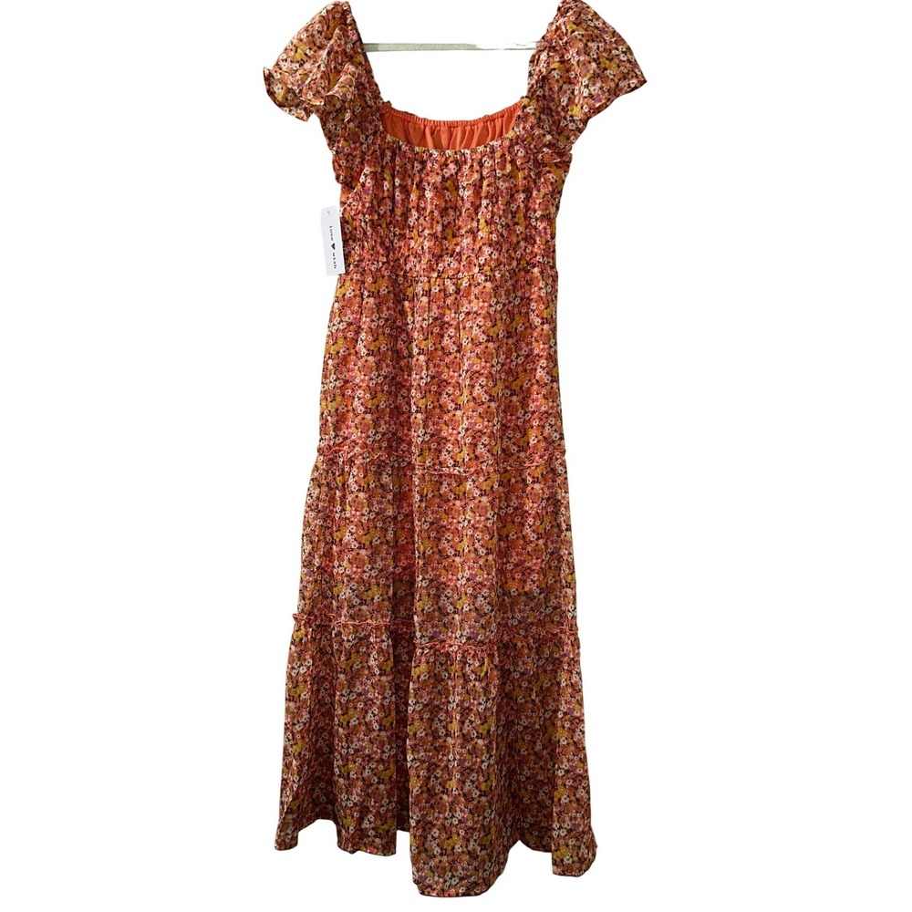 Women's Maxi Floral Love Wish Dress Large - Picture 4 of 8